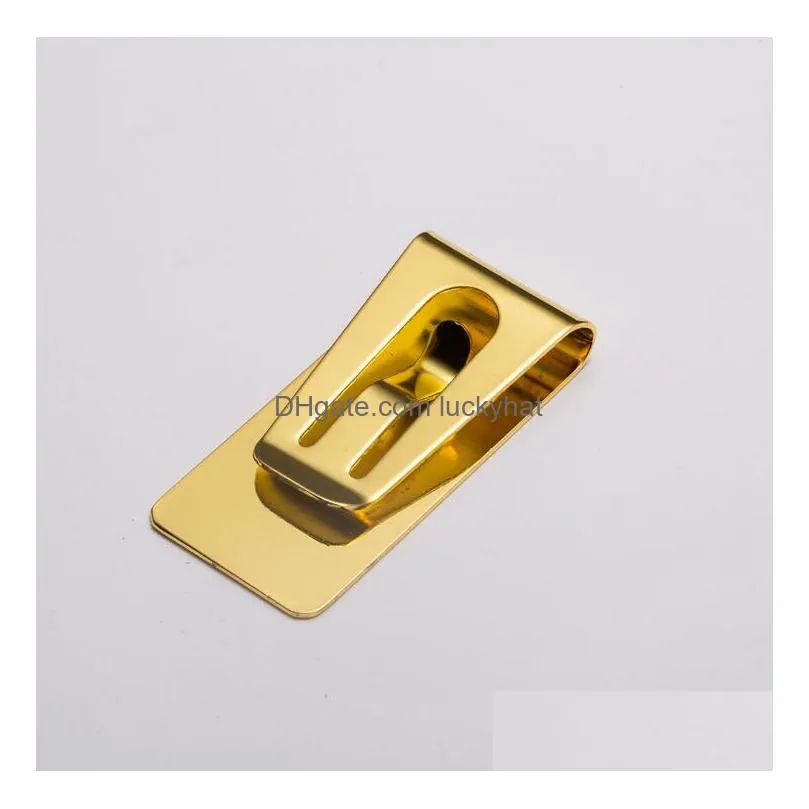 fashion simple metal moneys clip man clamps holders slim money wallet clip clamp card holder credit card holder