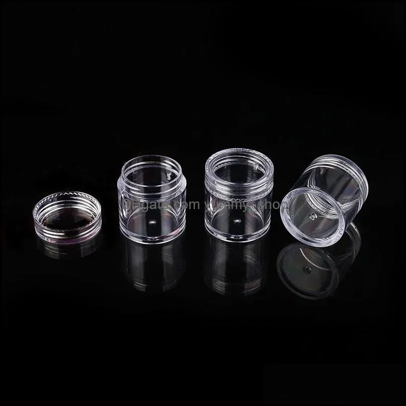 10g clear plastic jars face cream mask cosmetic jars cream bottle pet plastic cosmetic container dispenser