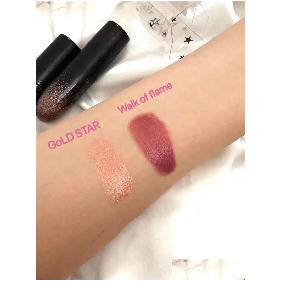 brand m starring you lipstick 2 matte colors gold star walk if flame