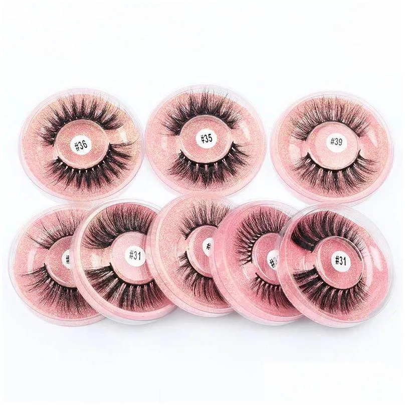 mink lashes wholesale faux cils false eyelash eye natural long fake fluffy wispy 3d eyelashes soft thick handmade circle lash cases