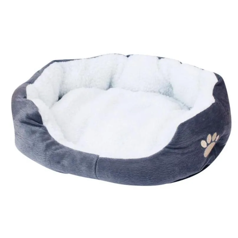 pet dog bed plush warm sleeping couch pets mat with removable cover for dogs cats blanket home cama perro accessories hondenmand