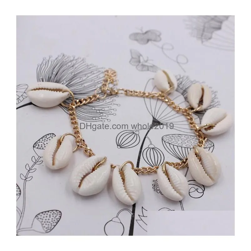 bohemia fashion jewelry shell anklets summer beach barefoot ankle bracelet on ankle bracelet lady accessories