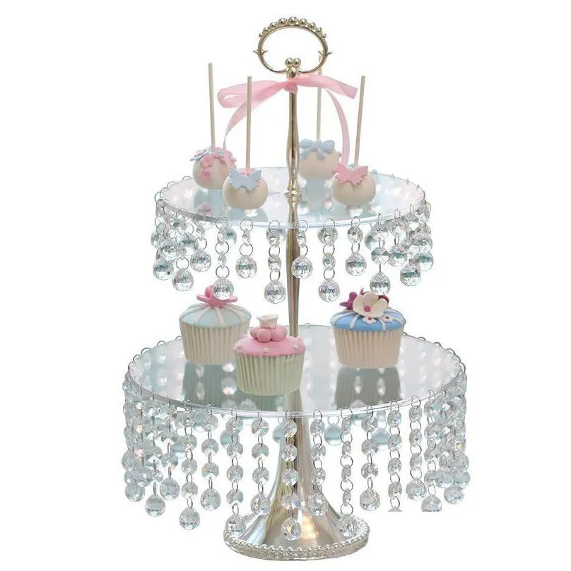 other bakeware acrylic multilayer cake plate crystal wedding dessert table decoration clear cupcake stand