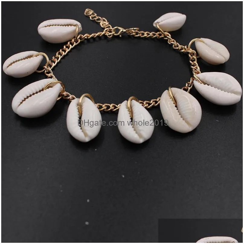 bohemia fashion jewelry shell anklets summer beach barefoot ankle bracelet on ankle bracelet lady accessories