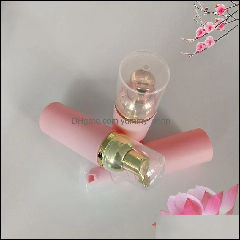 pink 60ml travel foamer bottles empty plastic foam bottles hand wash soap mousse cream dispenser bubbling bottle bpa 