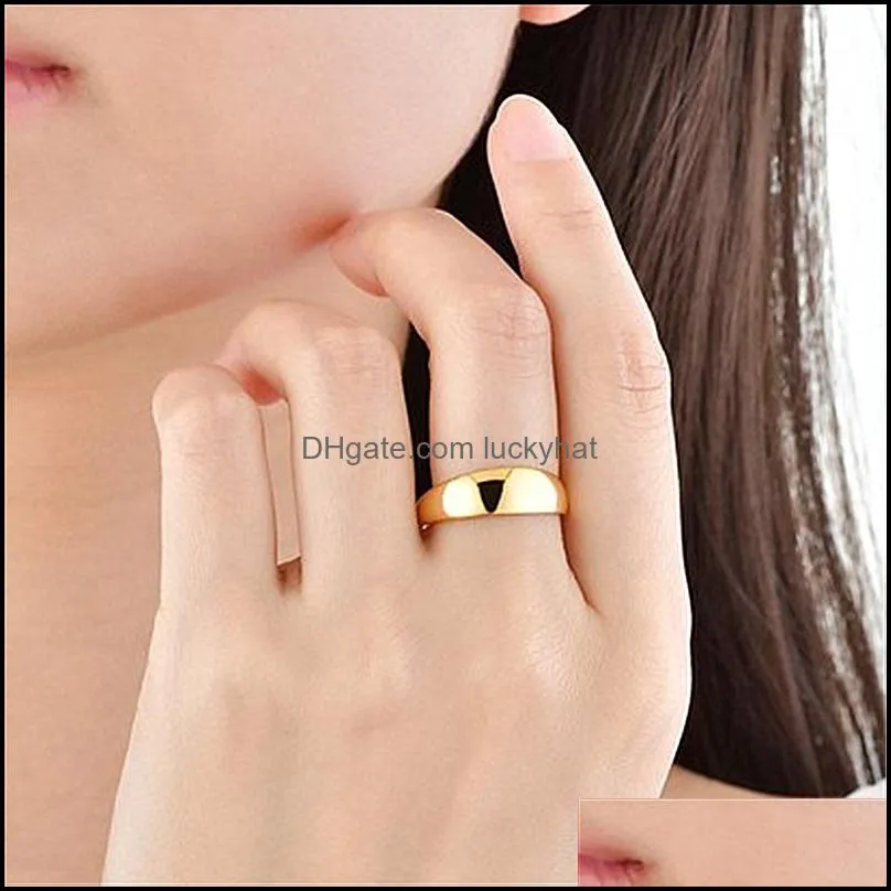 couple rings gold simple fashion fine jewelry fashion luxury golden engagement wedding ring anniversary gift women men ring