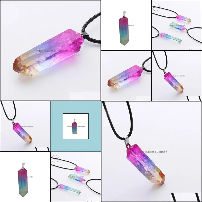 natural crystal pendant polished magic repair stick mineral ornaments fashionable simple male girlfriends fashion pendant