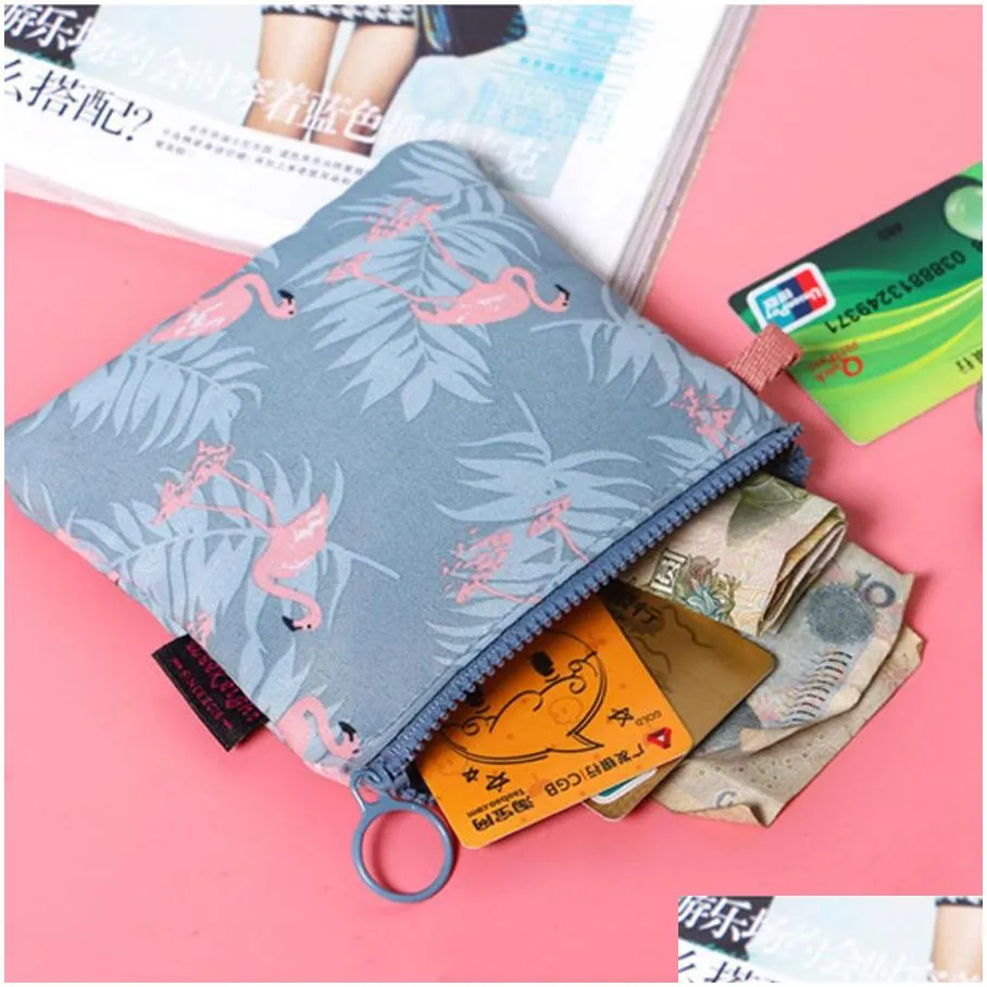 waterproof printing storage bag portable sanitary napkins canvas storage bag mini travel makeup bag with delicate zippers tqq bh0647