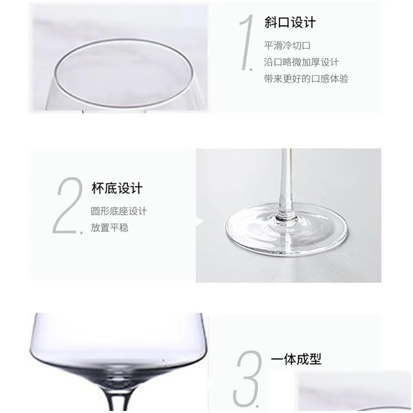 Crystal Glass Disposable Wine Glasses Kmart Set 450ml Creative Goblet