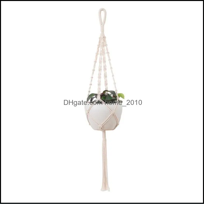 novelty items handmade plant hanger flower pot for wall decoration courtyard garden wallmounted flowerpot net bag