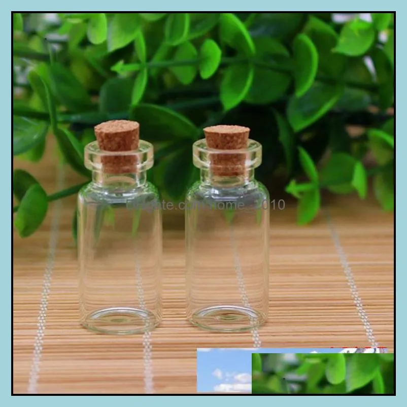  small mini corked bottle vials clear glass wishing drift bottle container with cork .5ml 1ml 2ml 3ml 4ml 5ml 6ml 7ml 10ml 15ml