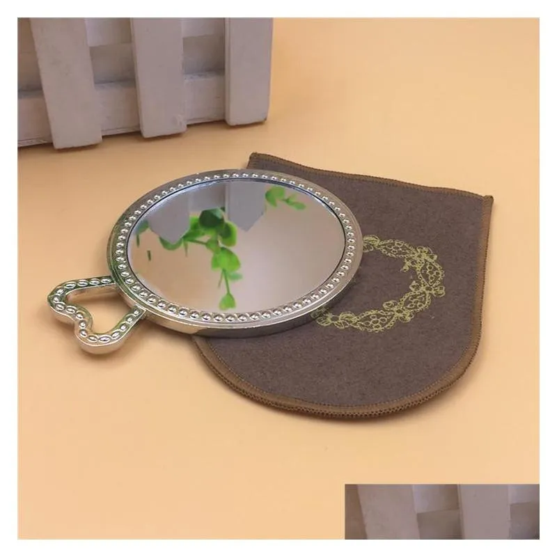 laduree les merveilleuses miroir de poche hand mirror vintage metal holder pocket cosmetics makeup mirror with carry bag retail