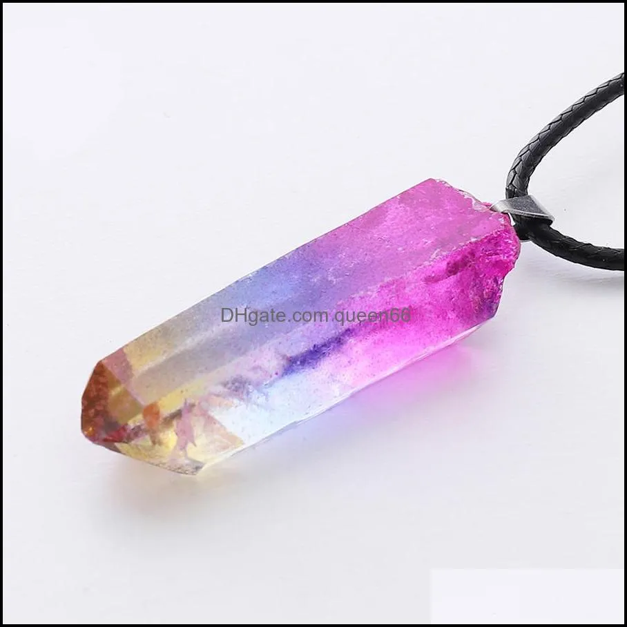 natural crystal pendant polished magic repair stick mineral ornaments fashionable simple male girlfriends fashion pendant