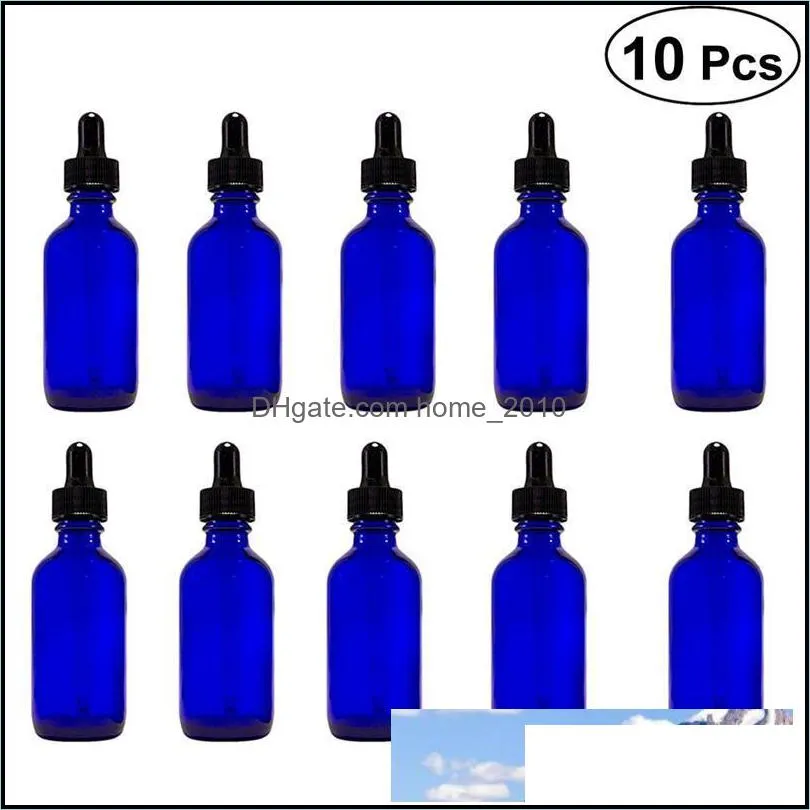 10pcs 20ml glass liquid reagent pipette bottle with eye dropper drop essential oil spray refillable bottles