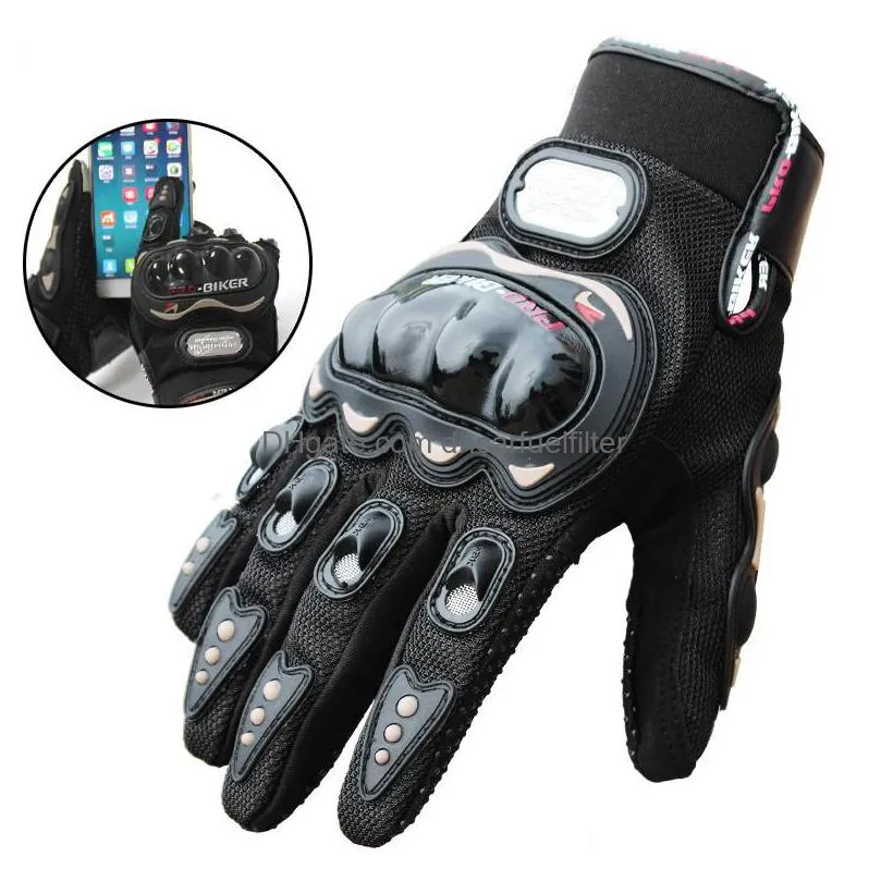 probiker men motorcycle gloves wearable guantes motocross full finger motocross gloves protective motocross guantes gloves