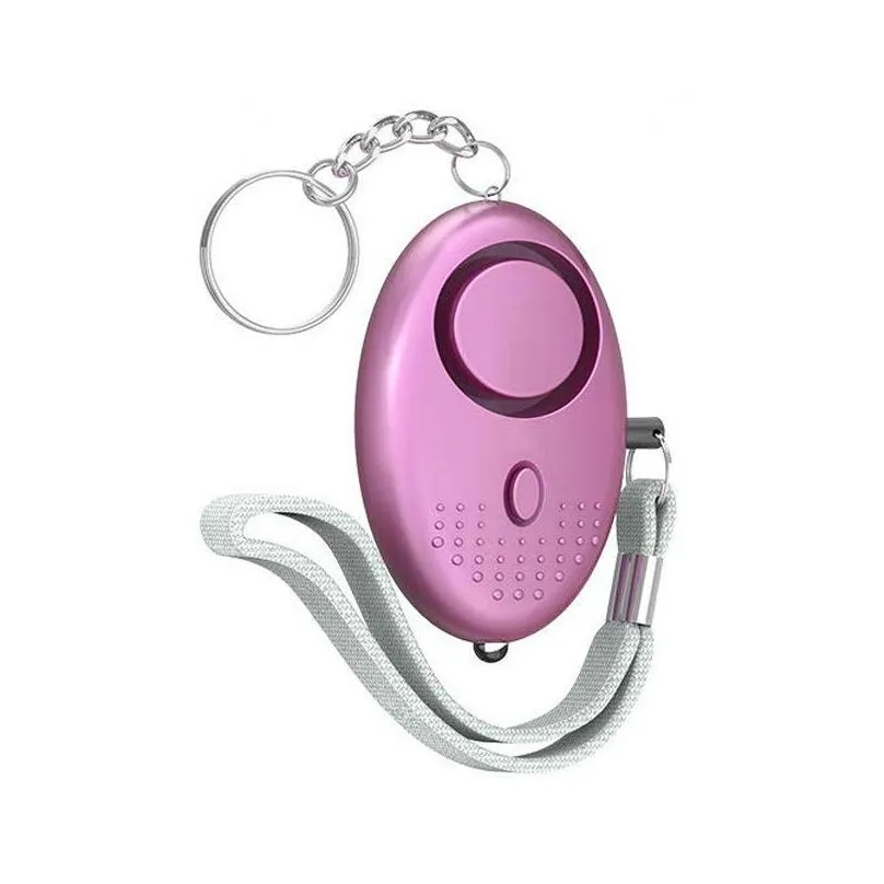 130db egg shape self defense alarm girl women security protect alert personal safety scream loud keychain alarm