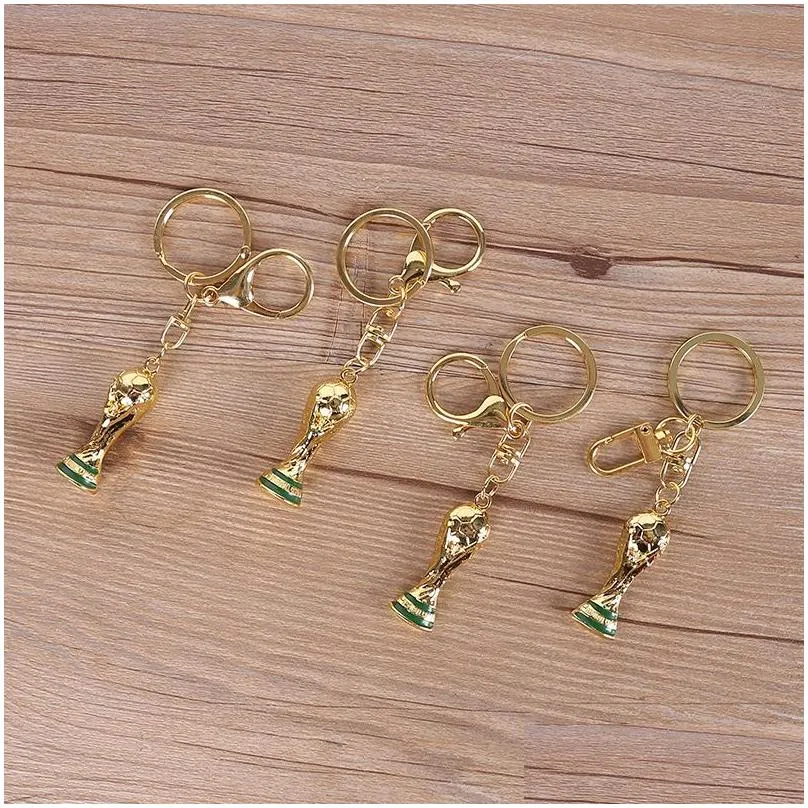 world cup party hercules cup gift keychain resin alloy creative football chain pendant trophy souvenir