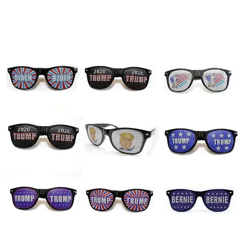 9 styles president donald trump funny party glasses 2020 election keep america great usa flag patriotic sunglasses party festival supplies gifts fy6085