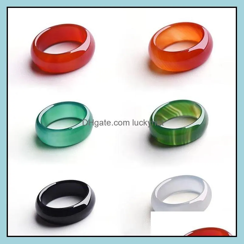 rings for women natural agate jade wedding rings for women men love christmas gifts bijoux natural gemstone ring