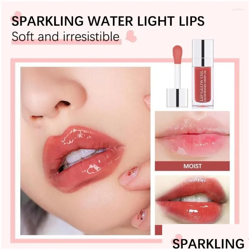 lip gloss 6ml crystal jelly moisturizing glow oil kit cherry plumping sexy plump tinted plumper makeup