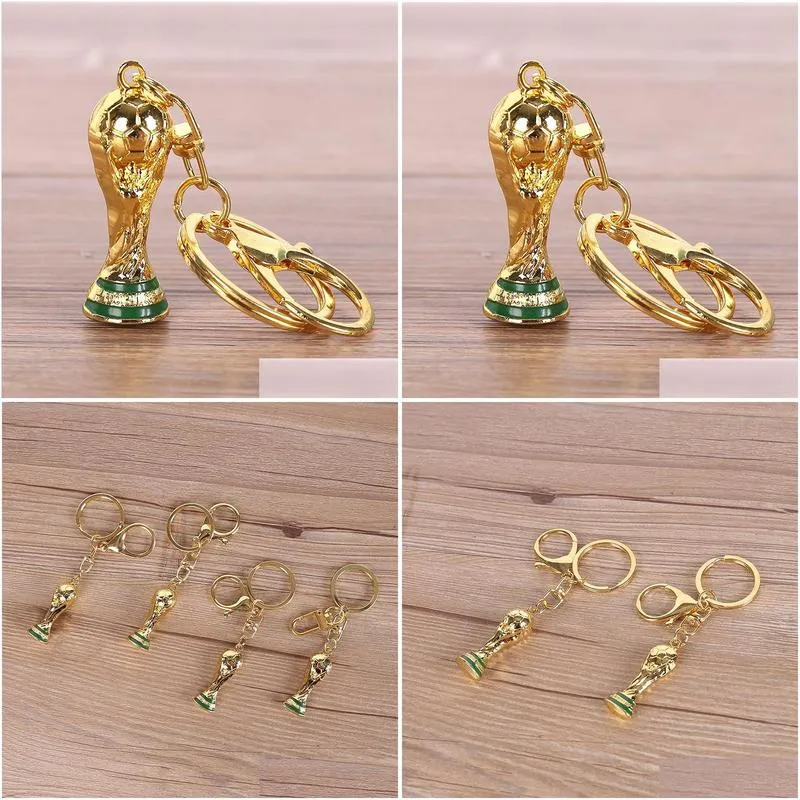 world cup party hercules cup gift keychain resin alloy creative football chain pendant trophy souvenir