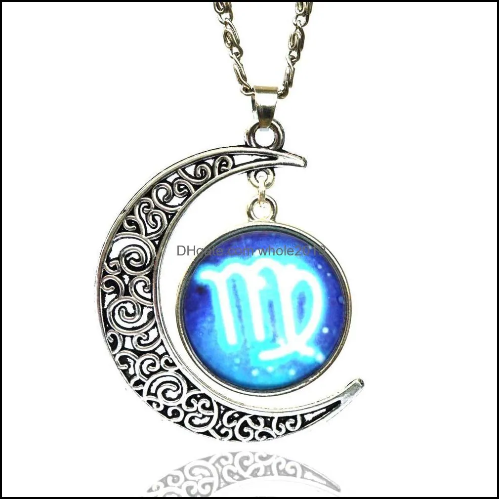 necklaces pendants 12 signs pendant space necklace beautifully jewelry accessories long chains charms necklaces