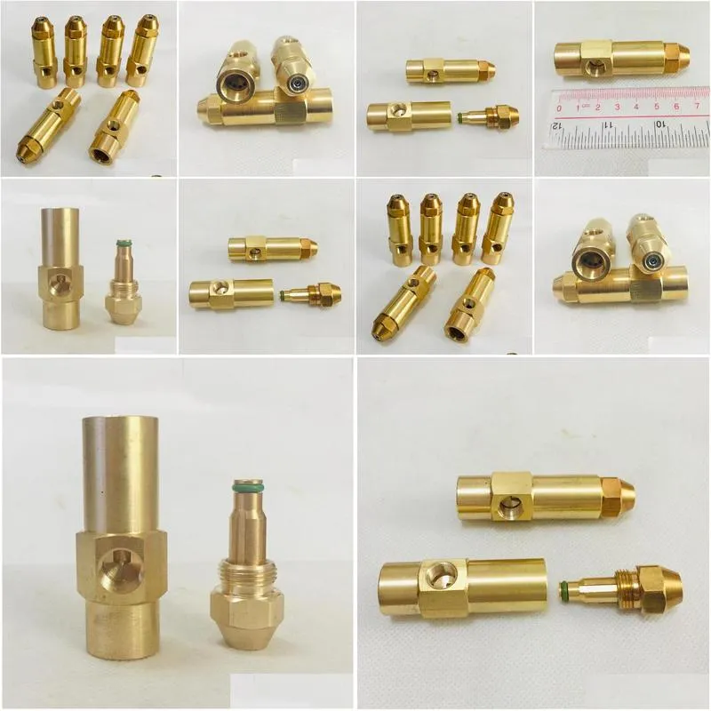 watering equipments 0.5mm 0.8mm 1.0mm 1.5mm 2.0mm 2.5mm 3.0mm waste oil burner nozzle fuel nozzle siphon air atomizing full cone