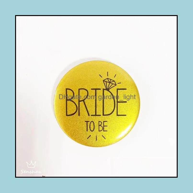 58mm bachelor party team bride shoulder strap hen party bride decoration bride to be badge wedding party supplies