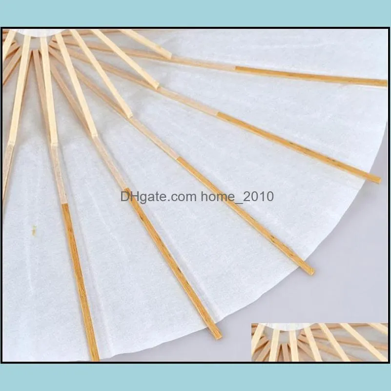 60pcs bridal wedding parasols white paper umbrellas beauty items chinese mini craft umbrella diameter 60cm sn4664