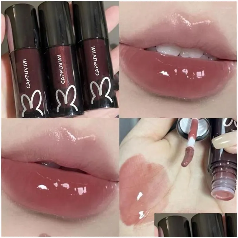 lip gloss galaxy gray mirror water glaze shimmer glass oil liquid lipstick waterproof moisturizing matte makeup