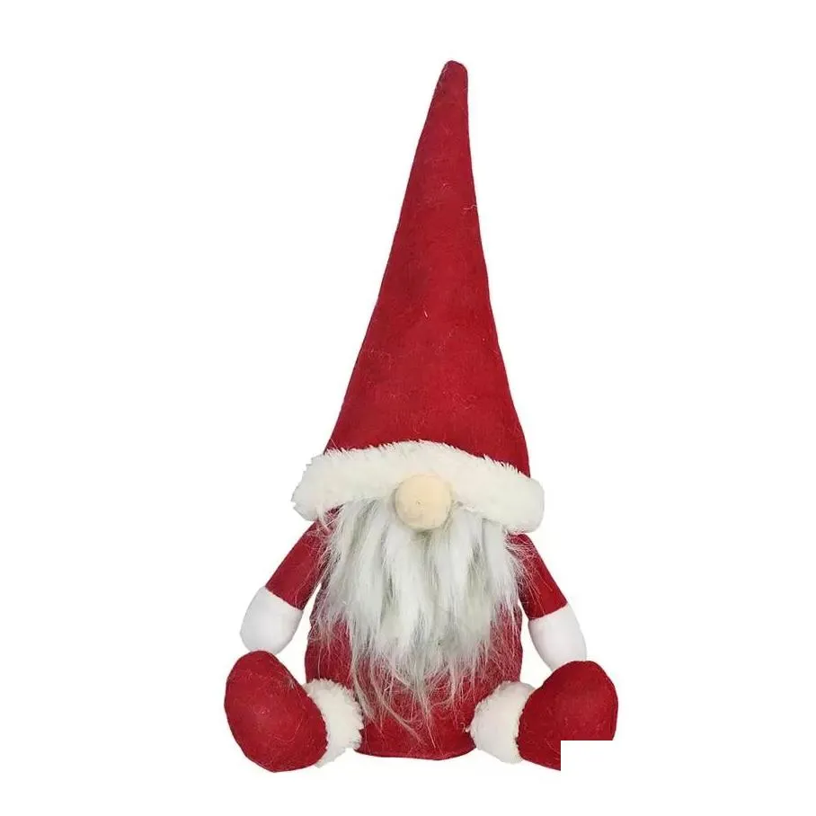 merry christmas swedish santa gnome plush doll ornaments handmade holiday home party decor christmas decor