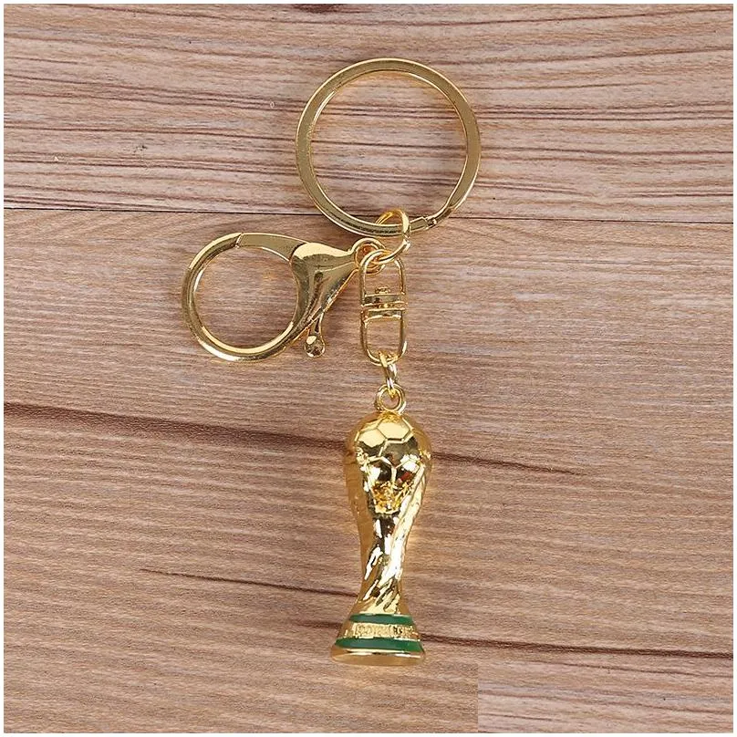 world cup party hercules cup gift keychain resin alloy creative football chain pendant trophy souvenir