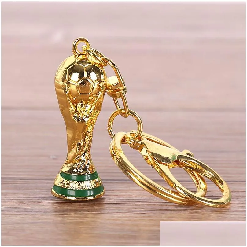 world cup party hercules cup gift keychain resin alloy creative football chain pendant trophy souvenir