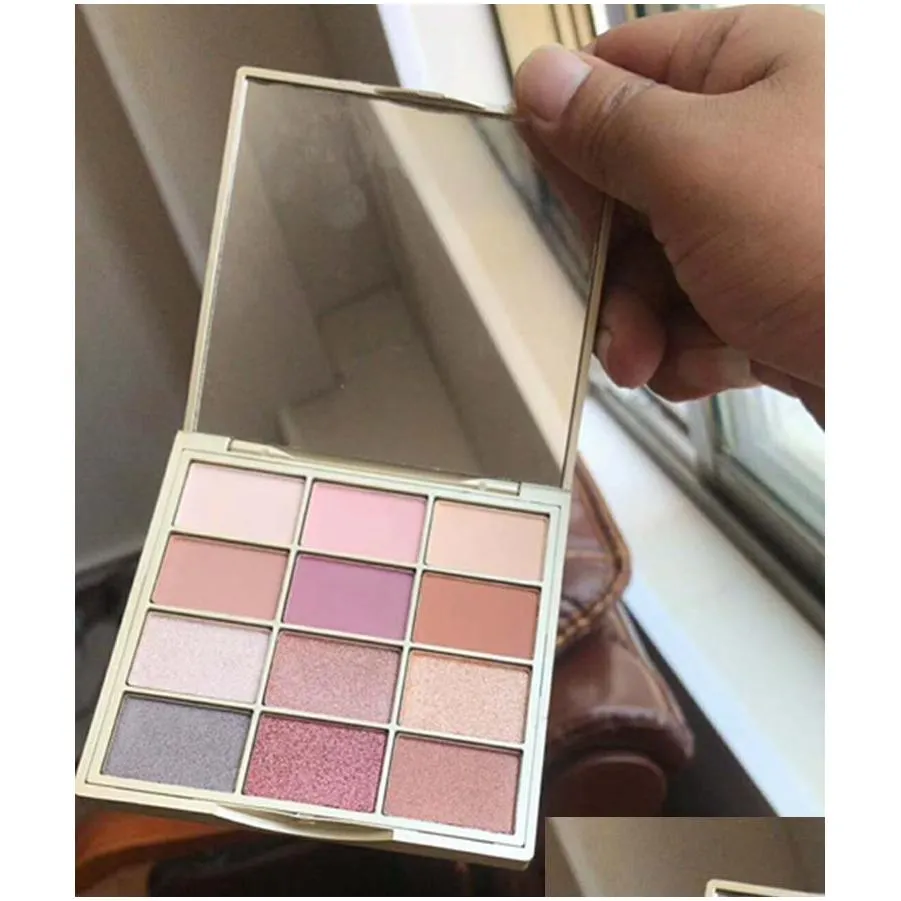 dropshipping in stock stila cosmetics matte n metal eyeshadow palette 12 color makeup eye shadow pigmented powder 