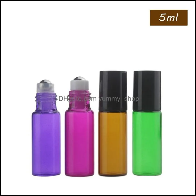 amber glass liquid reagent roll on bottles ball bottle eye dropper aromatherapy  oil perfumes bottles 1ml 2ml 3ml 5ml