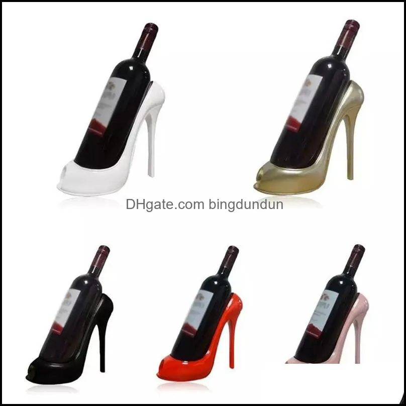 high heel shoe wine bottle holder stylish rack tools basket accessories for home party restaurant living room table decorations wll568