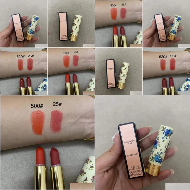 brand matte lipstick rouge a levres lunaison lip colour madge red