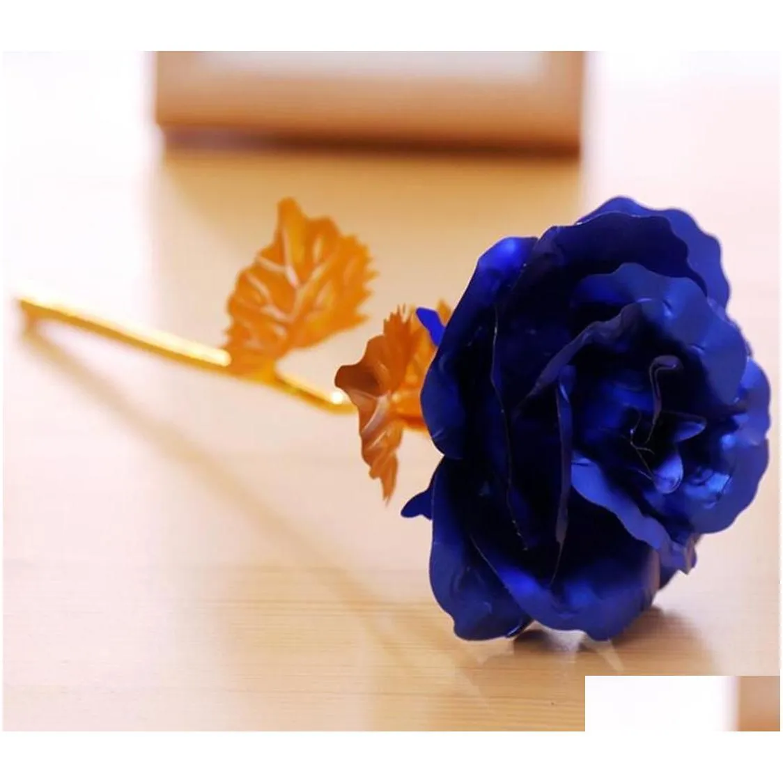 christmas day gift 24k gold foil plated rose creative gifts lasts forever rose for valentine day girl gifts fy7455 tt0111