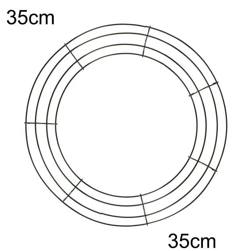 christmas decorations 2021 year round metal iron wreath ring frame diy wedding xmas party door decor j2y