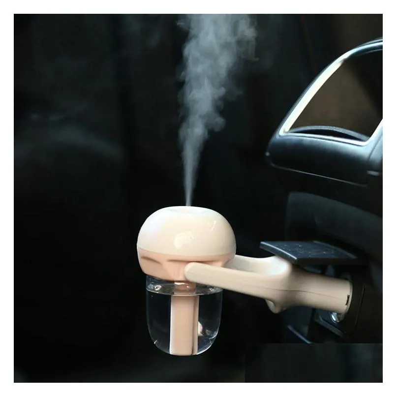 dropshipping air aroma car essential oil diffuser car humidifier purifierl mist maker perfume 12v 1.5w 4 colors 50ml