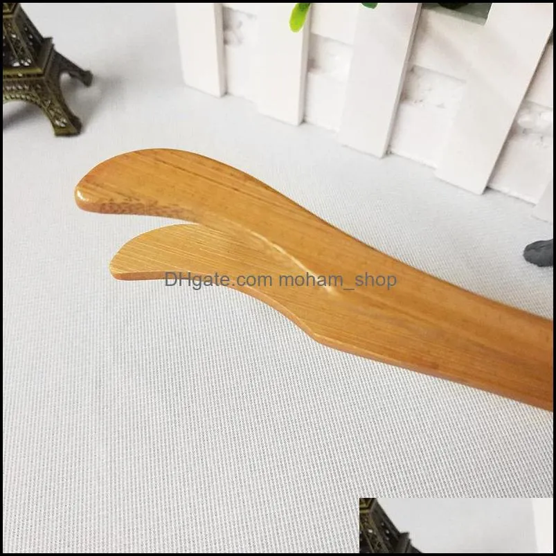 wooden tea clip simple household teas set tool teacup bent clips portable bamboo natural color accessories 18cm rre13336