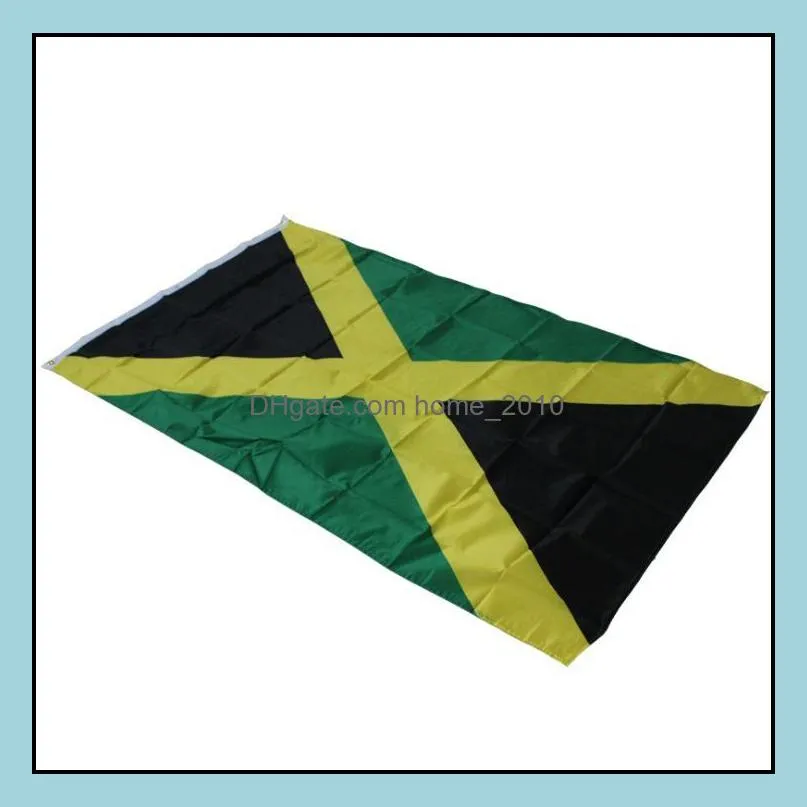 3x5 jamaica flag 90x150 cm country national flags of jamaica with two grommets sn3209