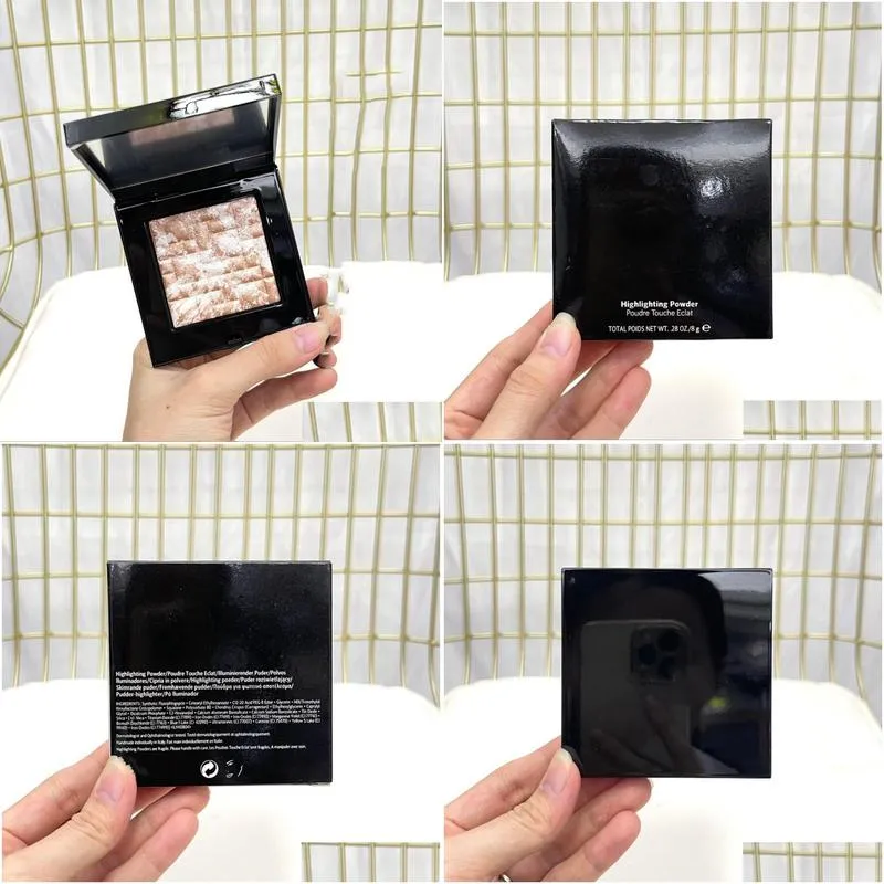 brand bb highlighting powder 8g makeup shimmer blush sheer tone higglight poudre touche eclat top quality highlighter