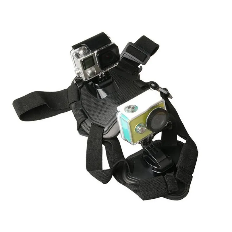 dog collars leashes 1pcs adjustable harness chest strap mount action camera holder base hero sports accessories