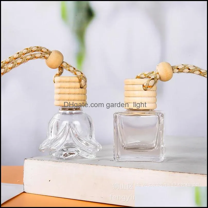 car air freshener vent clip empty perfume glass bottle essential oil diffuser auto fragrance aromatherapy conditioning outlet interior charm ornament