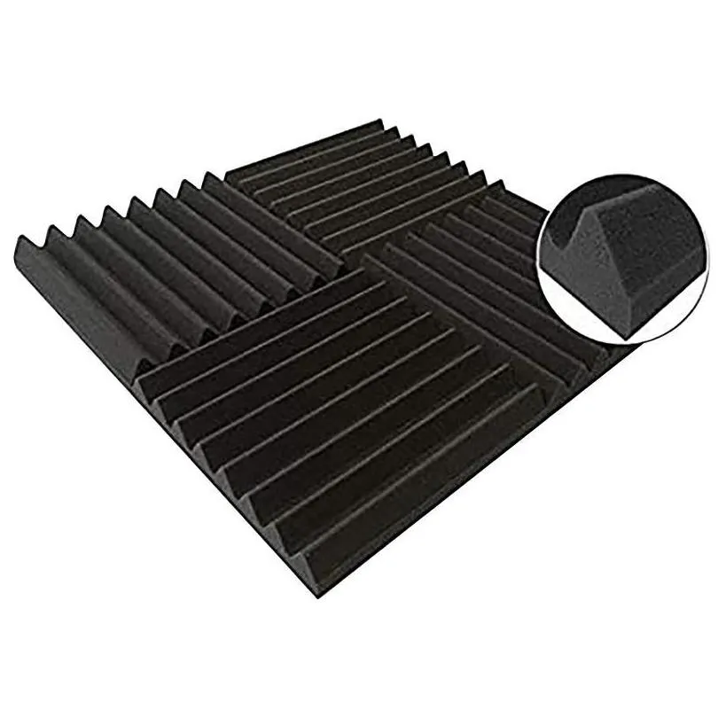 carpets 24pcs 300x300x25mm studio acoustic foam sound proofing protective sponge soundproof absorption treatment panel