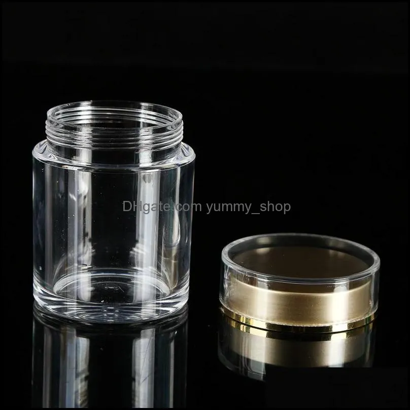 clear arclic plastic jar cosmetic makeup candy capsule jar kitchen storage jars 20 sizes for wholesale