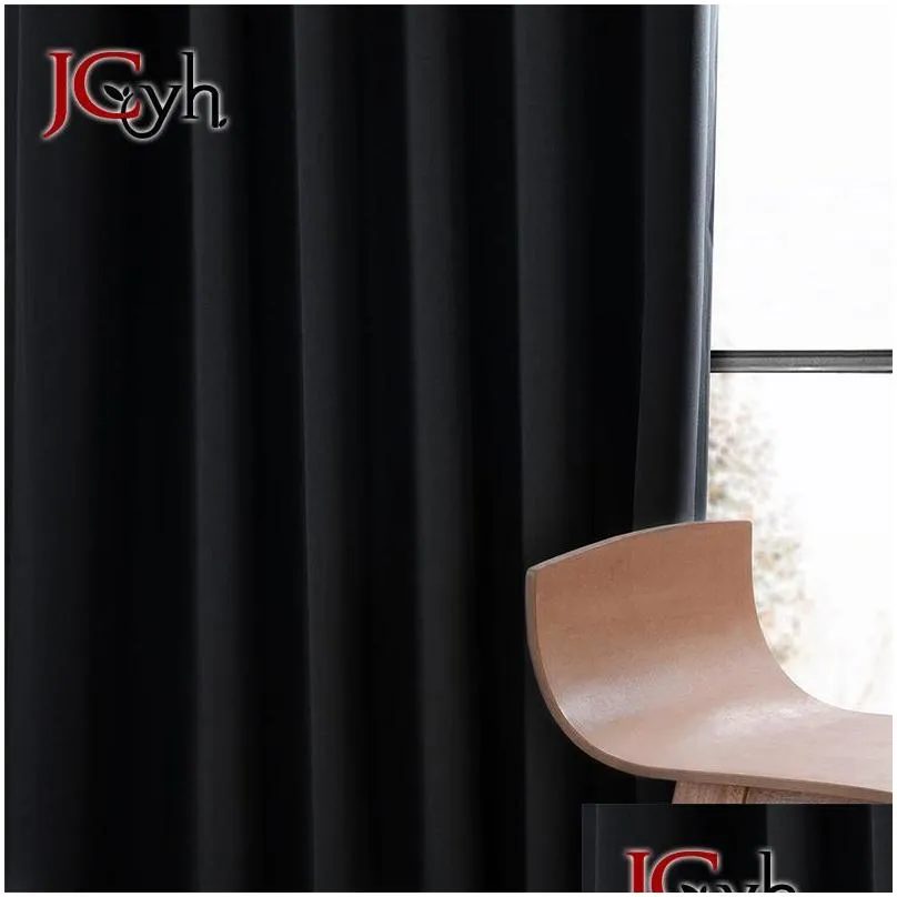 curtain drapes modern blackout curtains window for living room bedroom high shading thick blinds door black out custom