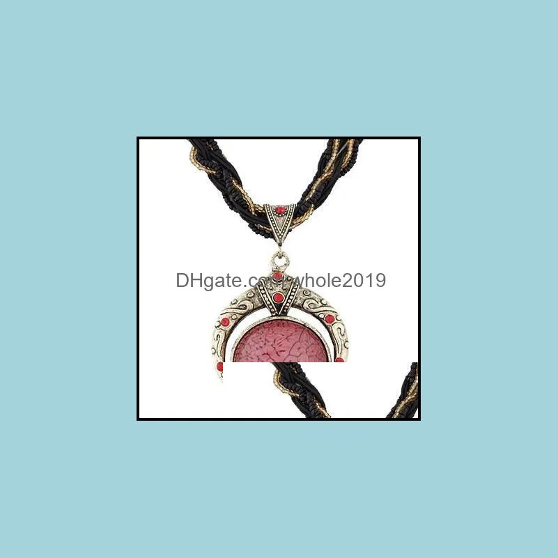 handmade bohemian necklace retro disc charming rice beads necklace retro charming necklaces