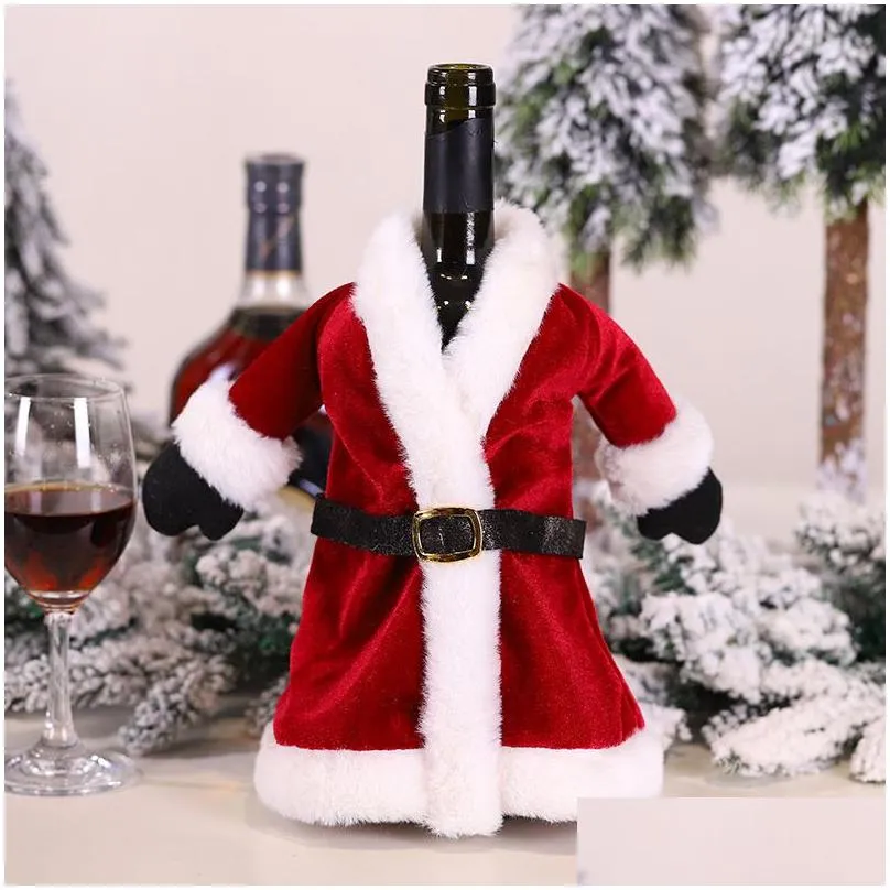 2023 new christmas wine set dress wine bottle decorative creative